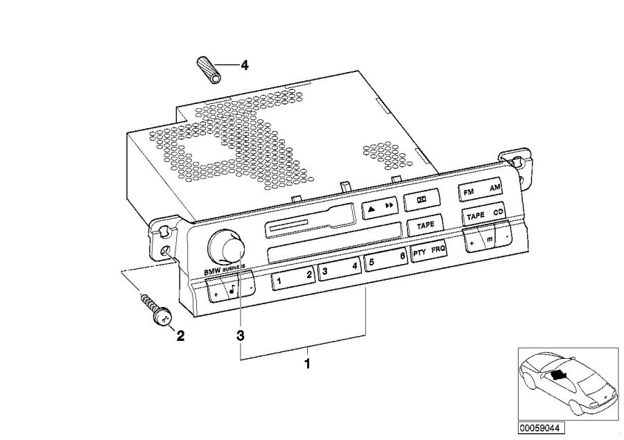 Diagram Radio BMW Business for your BMW M6  