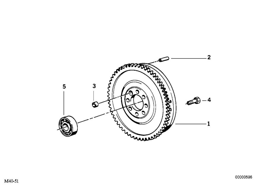 Diagram Flywheel / Twin Mass Flywheel for your BMW