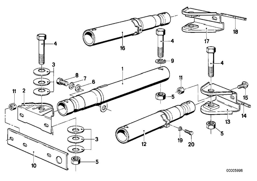 Diagram Shock absorber front for your BMW