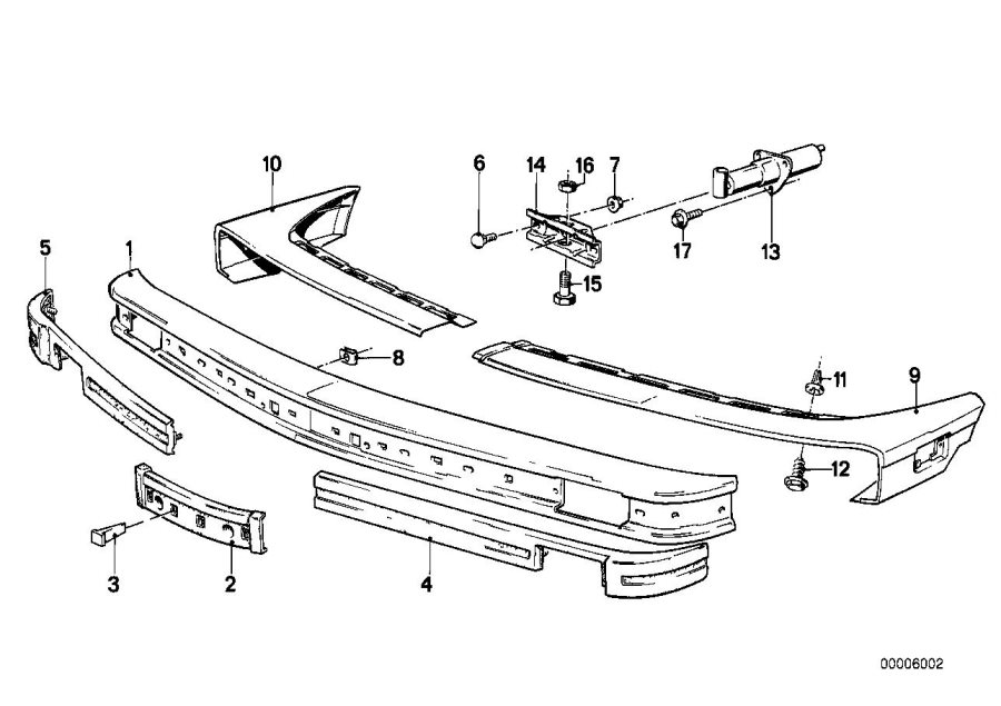 Diagram Bumper, front for your 2023 BMW X3  30eX 