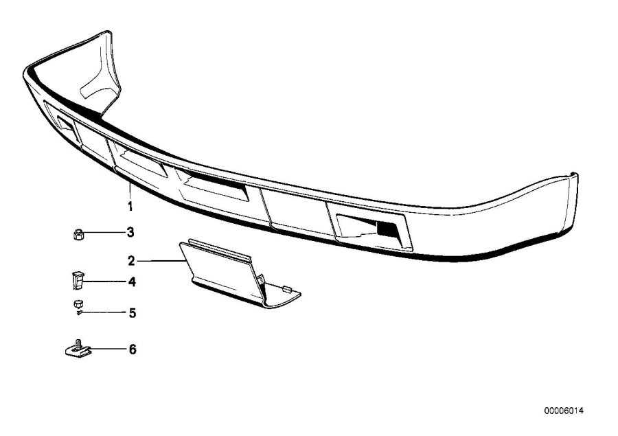 Diagram Spoiler front for your BMW