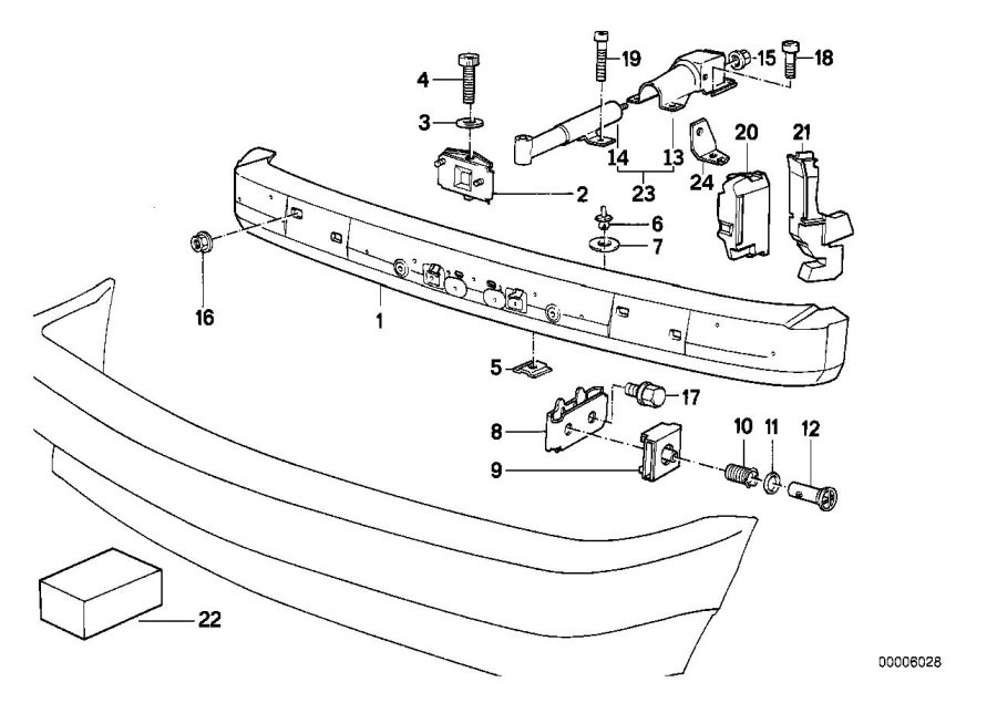 Diagram Carrier, bumper front for your 2023 BMW X3  30eX 