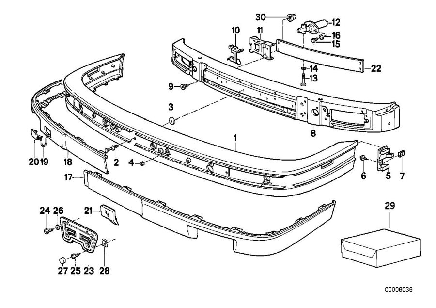 Diagram Bumper, front for your BMW