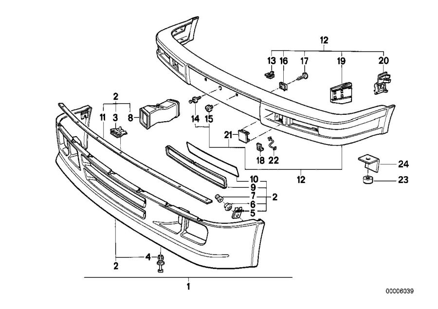 Diagram Front spoiler M technic for your 2016 BMW i3  60Ah 