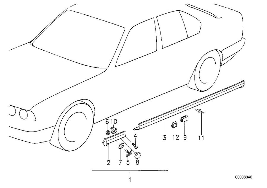 Le diagramme Cache bas de caisse / passage roue pour votre BMW