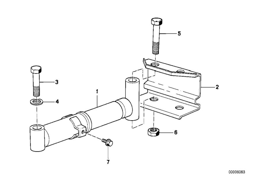 Diagram Shock absorber rear for your BMW