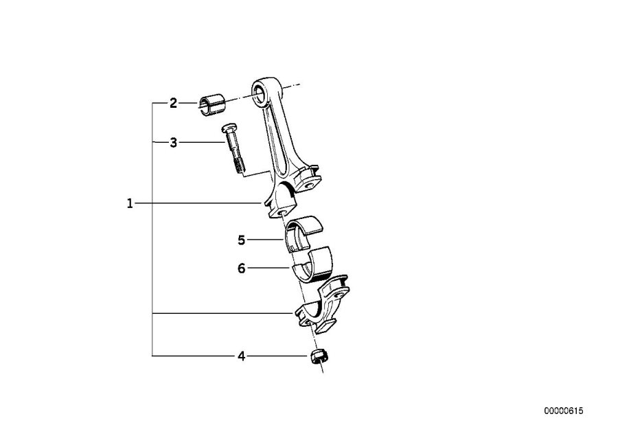 Diagram Crankshaft Connecting Rod for your BMW