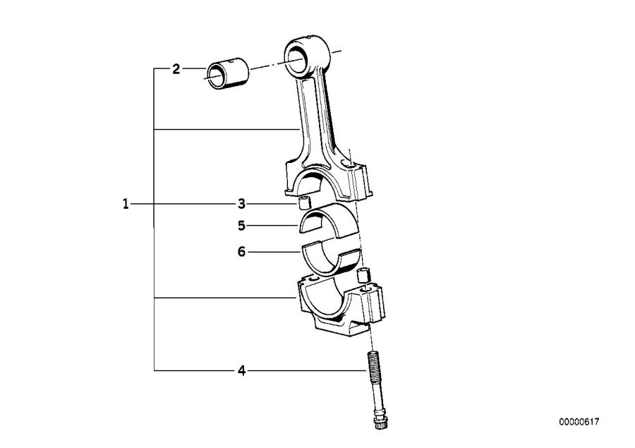 Diagram Crankshaft Connecting Rod for your 2006 BMW M6   