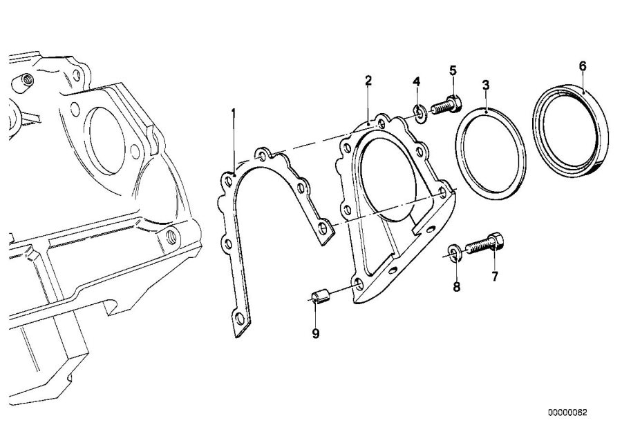 Diagram Engine Block Mounting Parts for your 2010 BMW M6   