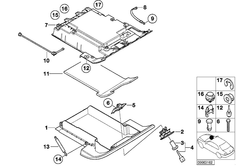 Diagram Glove box for your BMW