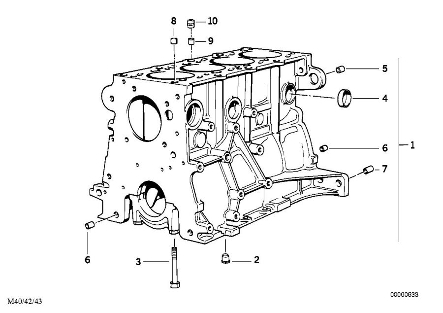 Diagram Engine Block for your 2014 BMW 528i   