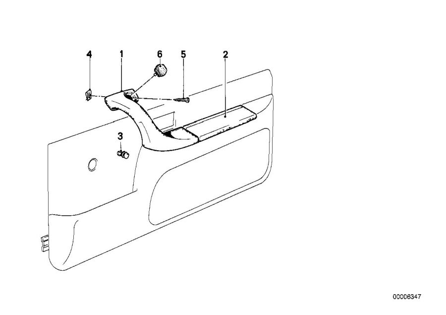 Diagram Armrest, front for your BMW