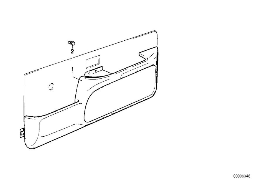 Diagram Door lining lower front for your BMW