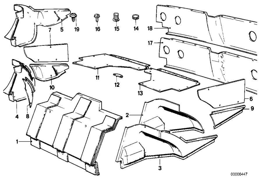 Diagram Trunk trim panel for your BMW