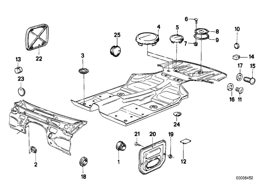 Le diagramme Bouchon de fermeture/obturateur pour votre BMW