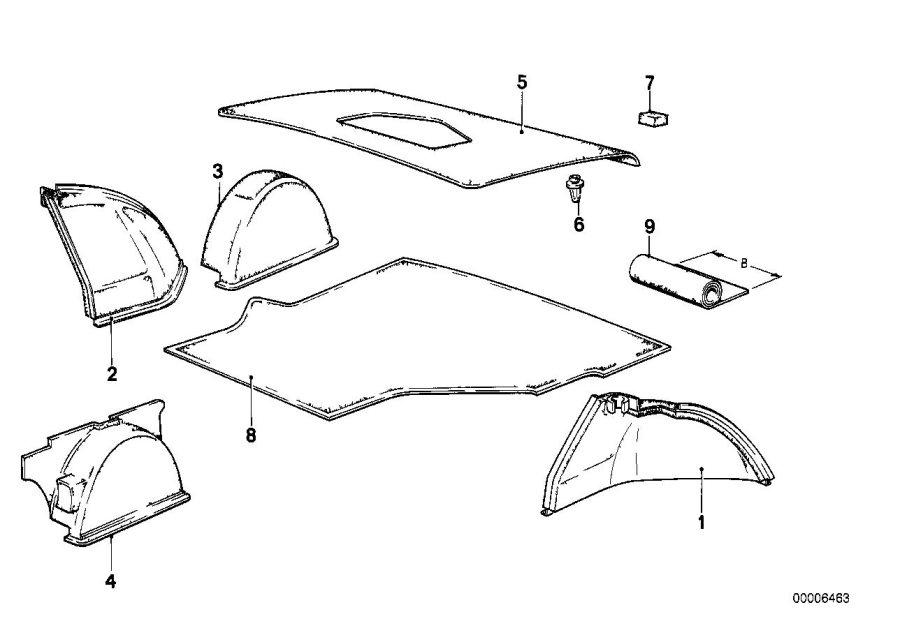 Diagram Trunk trim panel for your 2023 BMW X3  30eX 