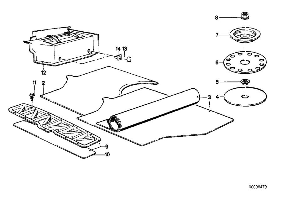 Diagram Trunk trim panel for your 2023 BMW X3  30eX 