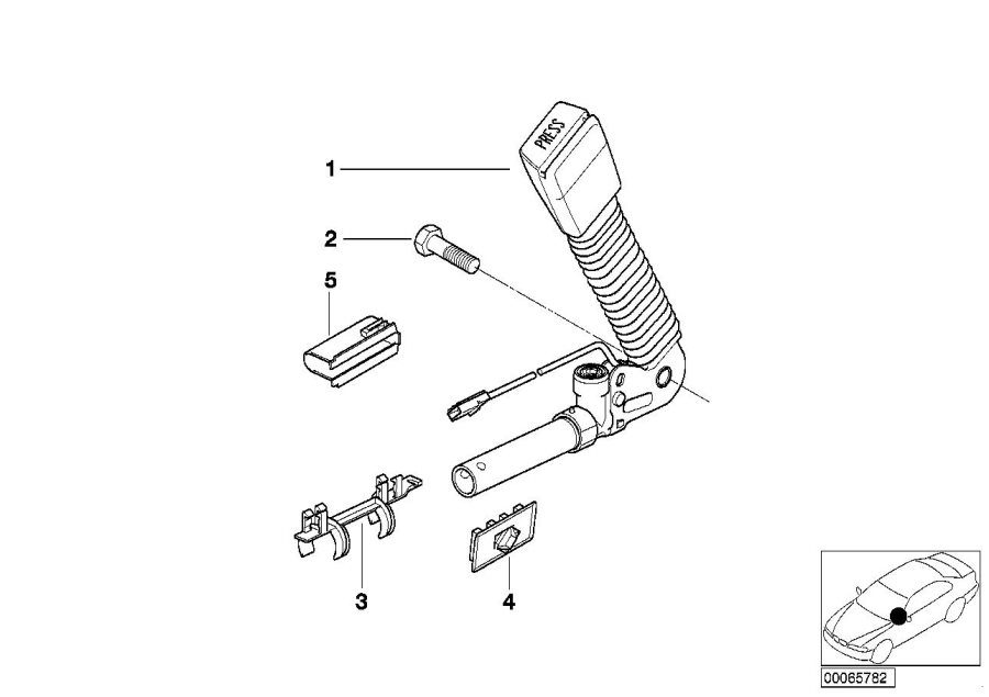 Diagram Lower strap, front for your BMW