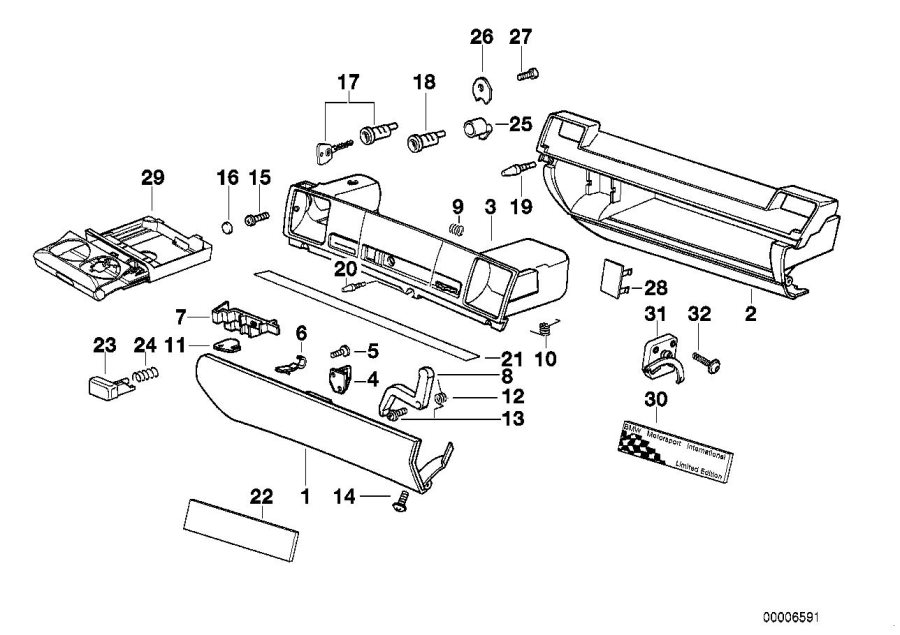 Diagram Glove box for your 2023 BMW X3  30eX 