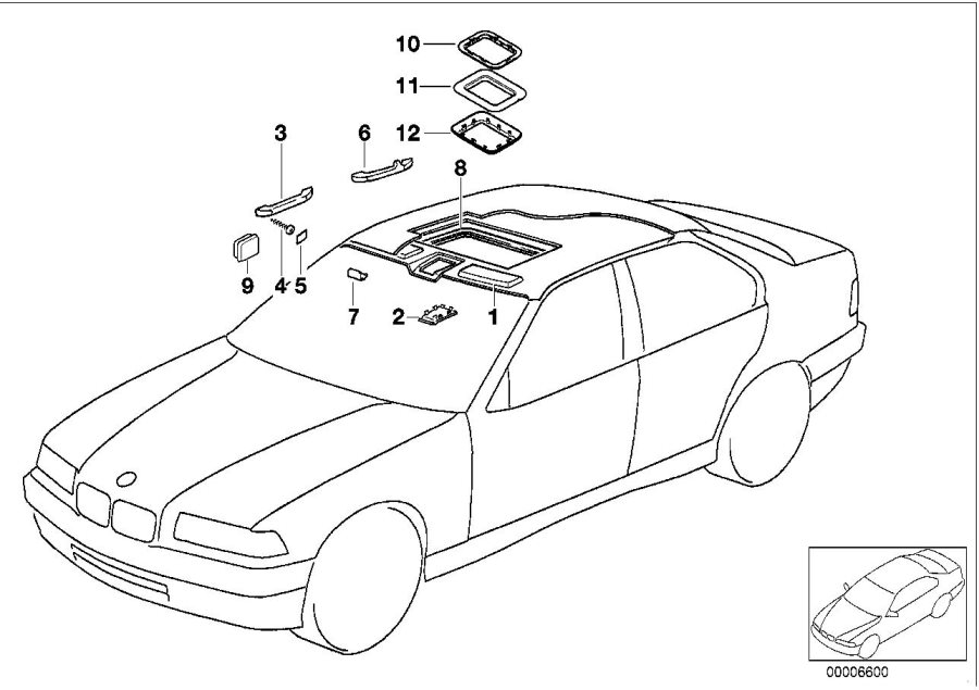 Diagram Headlining / Handle for your 2018 BMW X2 28iX  