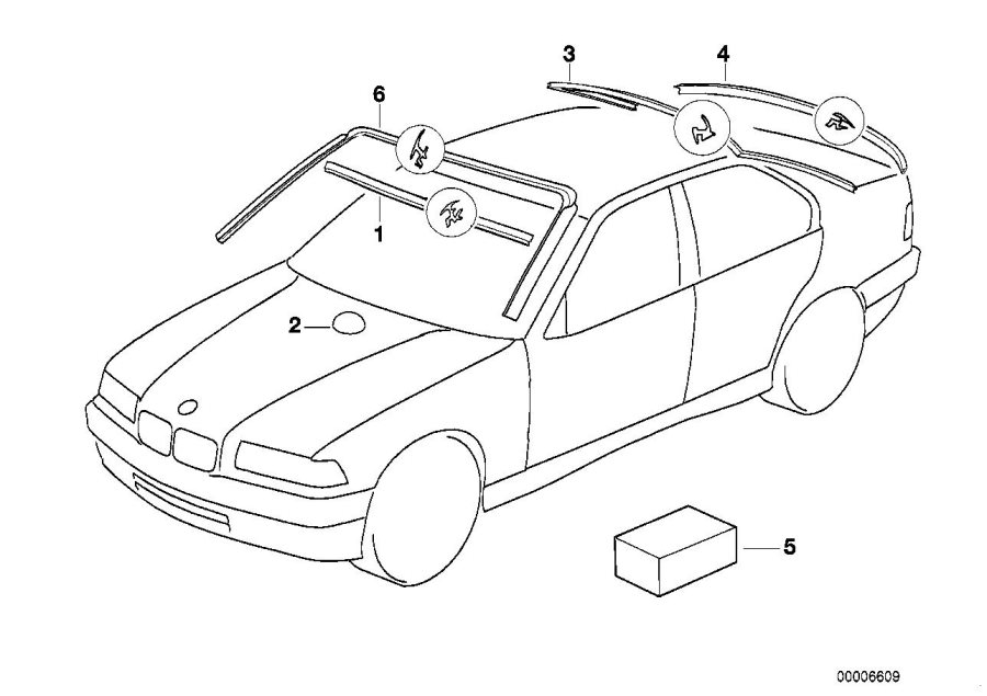 Diagram Window mounting parts for your 2023 BMW X3  30eX 