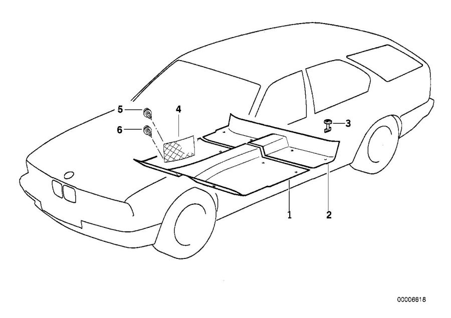 Diagram Floor covering for your BMW