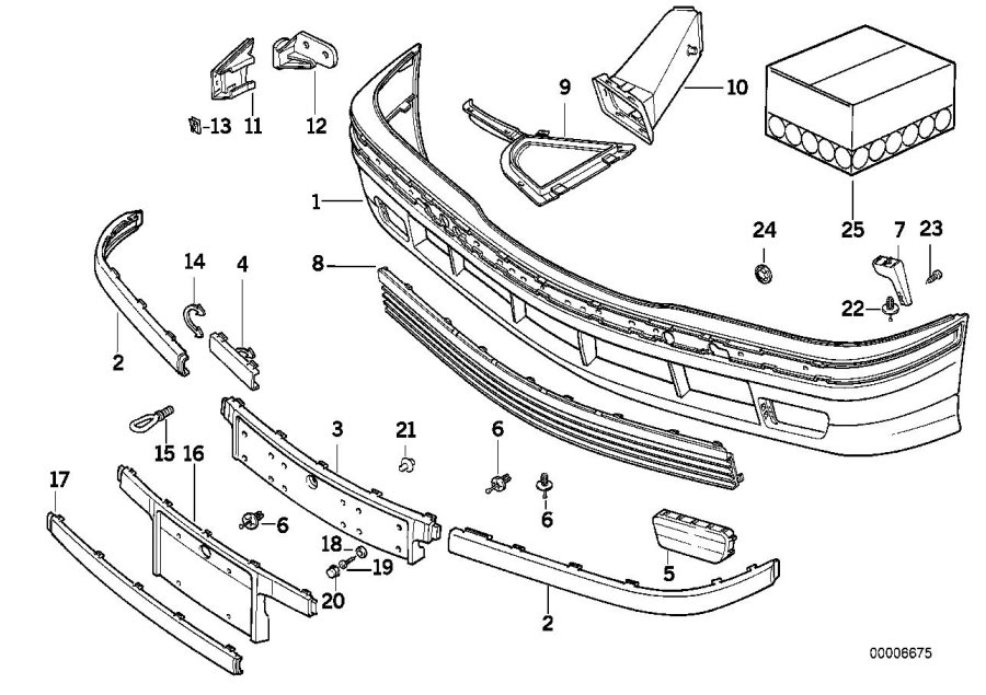 Diagram Trim cover, front for your 2023 BMW X3  30eX 