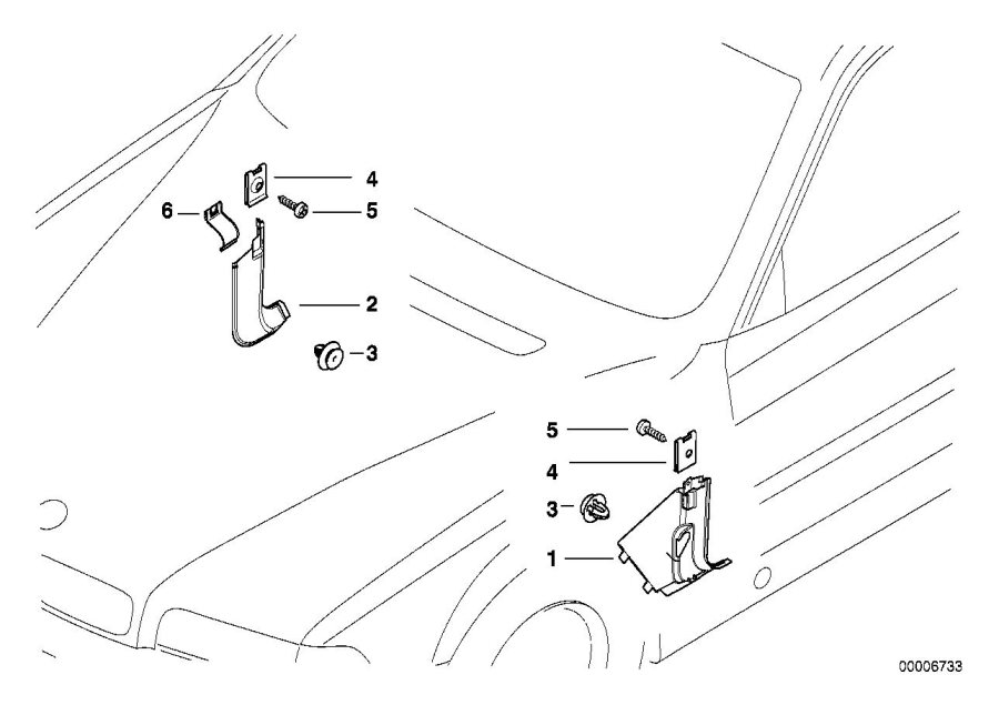 Diagram Trim panel leg room for your 2014 BMW M6   