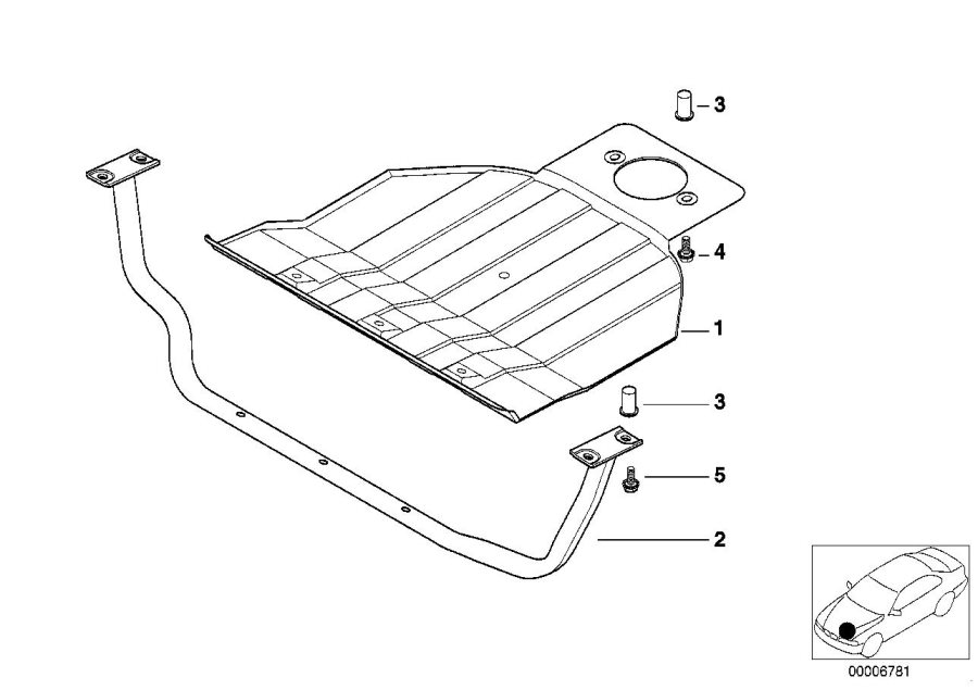 Diagram Front aggregate protective plate for your 2018 BMW X2 28iX  