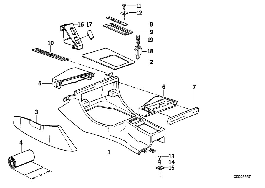 Diagram Storing partition for your BMW