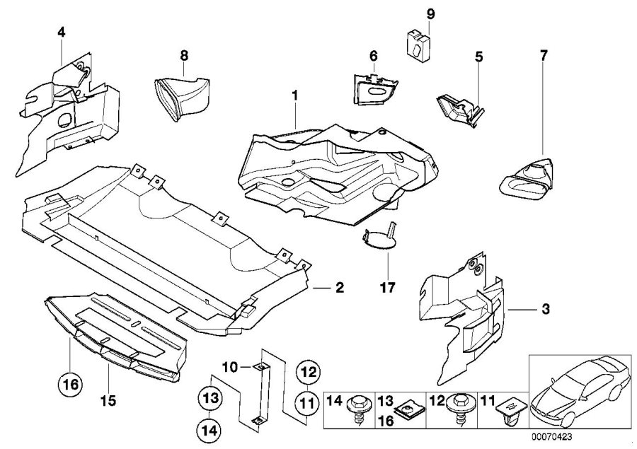 Diagram Air duct for your 2023 BMW X3  30eX 