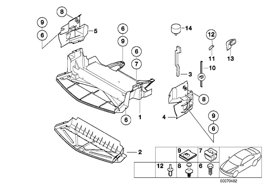 Diagram Underhood shield for your 2015 BMW M6   