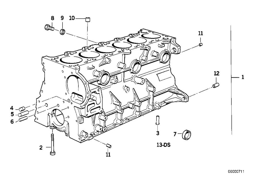 Diagram Engine Block for your 2012 BMW 335i   