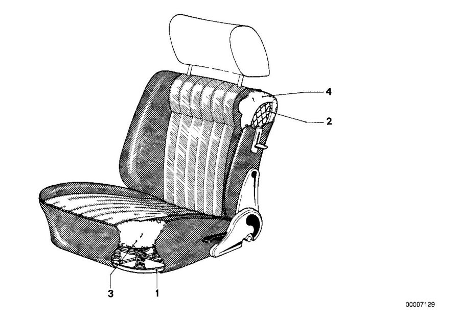 Diagram Lower seat parts for your 2023 BMW X3  30eX 