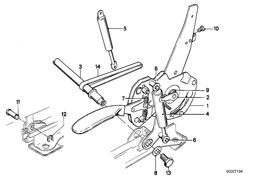 Diagram Seat parts for your 2018 BMW X2 28iX  