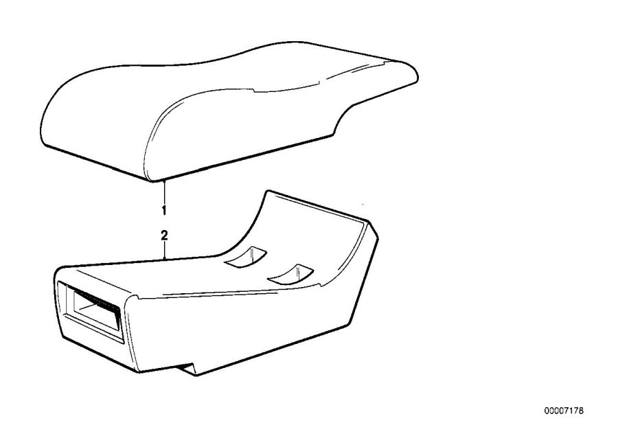 Diagram Center armrest rear for your BMW