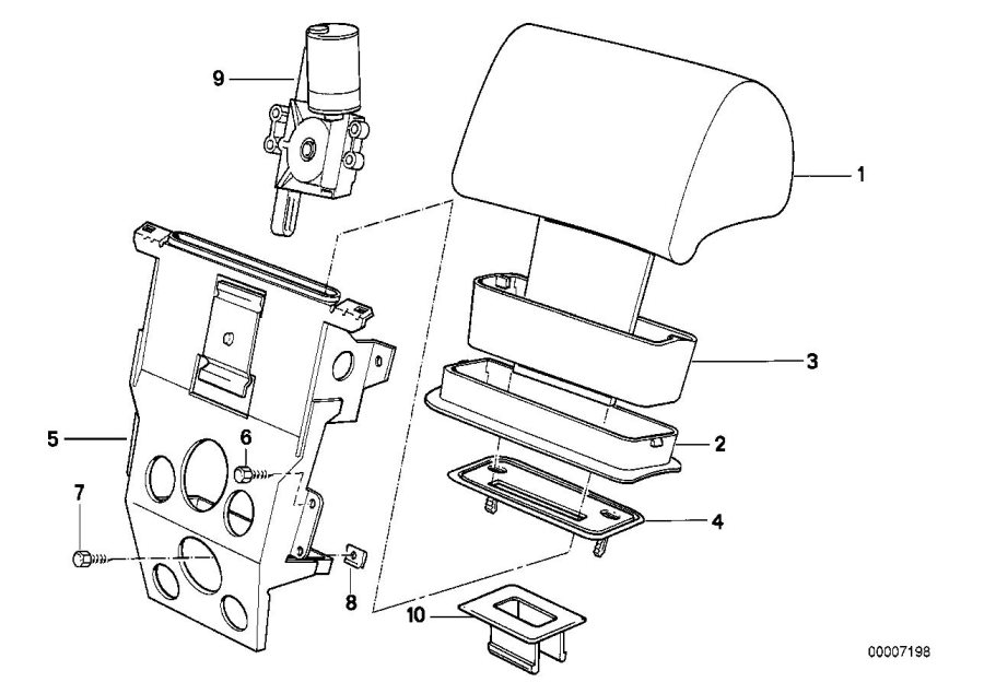 Diagram Electrical headrest rear for your 2023 BMW X3  30eX 