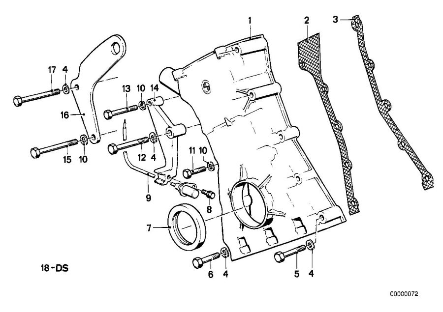 Diagram Lower timing case for your 2018 BMW X2 28iX  