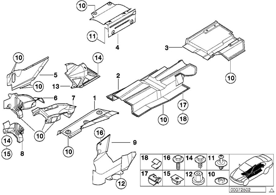 Diagram Heat insulation for your BMW