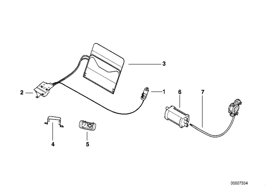 Diagram ELECTR.ADJUST.SEAT SINGLE COMPONENTS for your 2007 BMW M6   