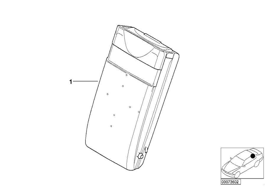 Full size assembly image of Individual multifunct. armrest, leather (1/1)
