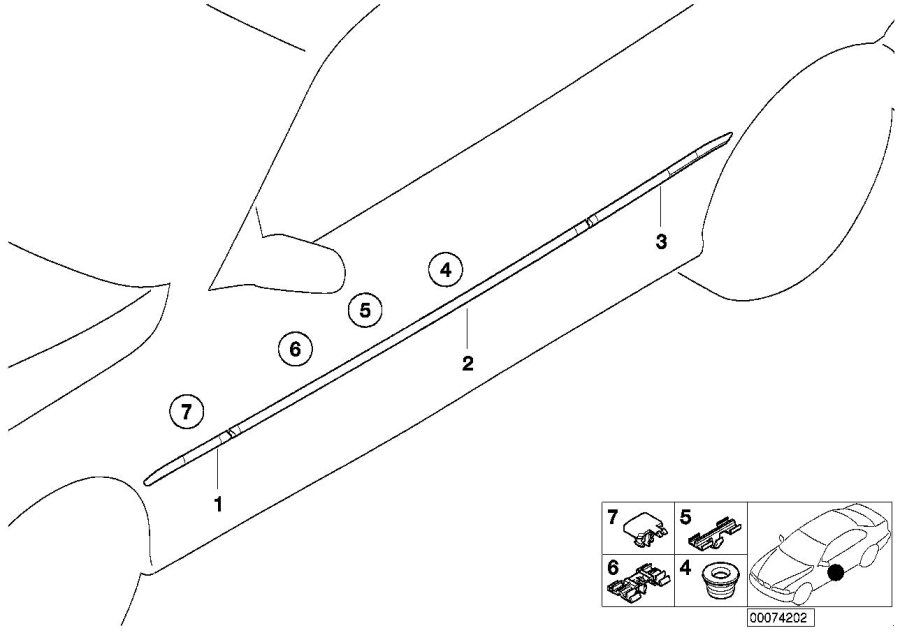 Diagram Exterior trim / grill for your 2023 BMW X3  30eX 