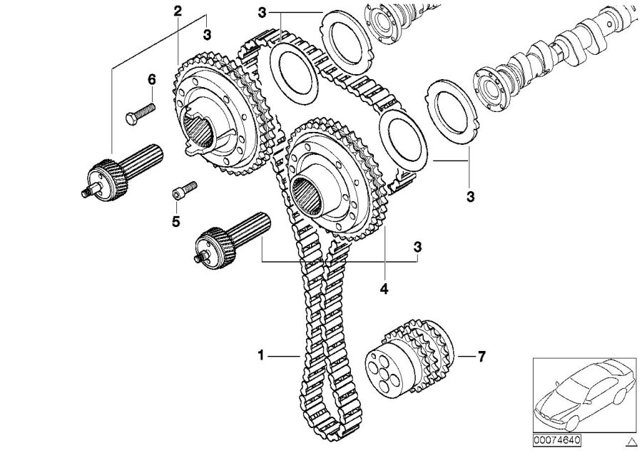 Diagram Timing and valve train-timing chain for your 2018 BMW M6   