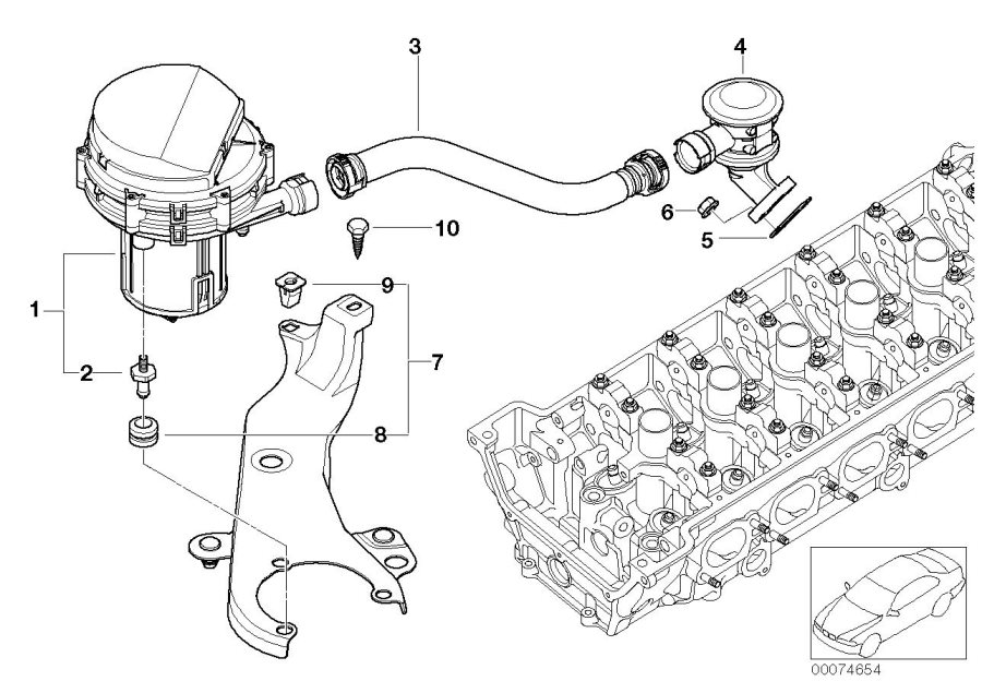 Diagram Emission control-air pump for your 1999 BMW 328i Sedan  