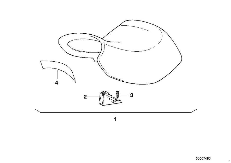 Diagram MOUNTING PARTS SET F ADJUST.DUAL SEAT for your BMW R1100RS  