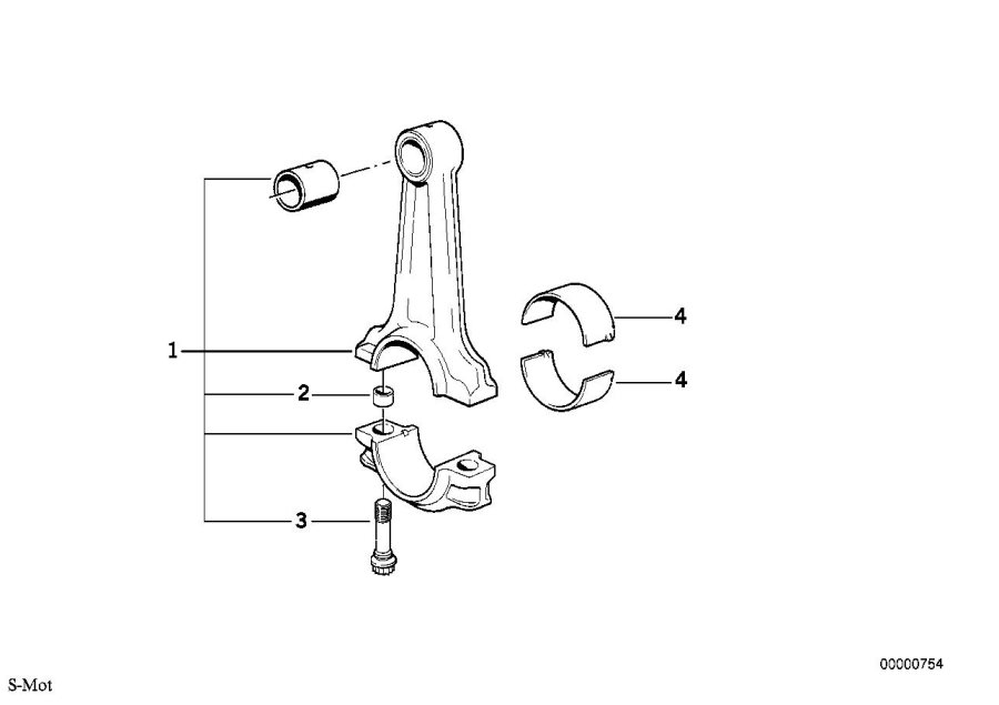 Diagram Crankshaft Connecting Rod for your BMW