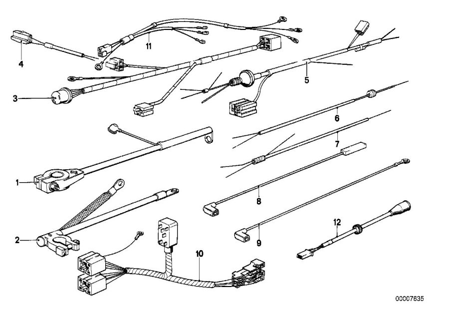 Diagram Various additional wiring sets for your 2012 BMW M5   