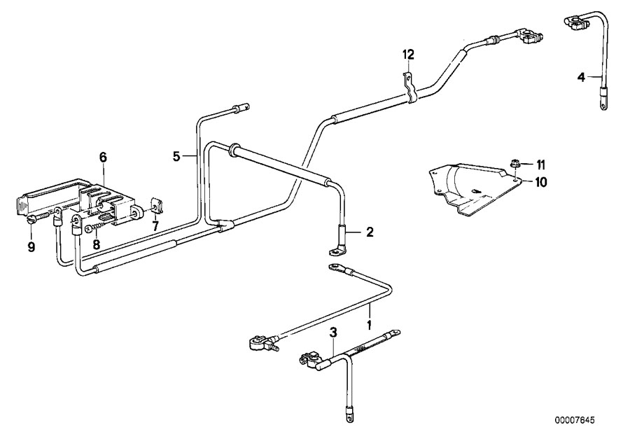 Diagram Battery cable for your 2012 BMW M5   