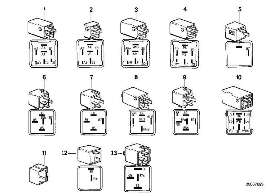 Diagram Various relays for your 2018 BMW X2 28iX  