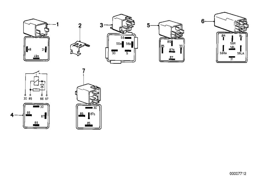 Diagram Relay for your BMW